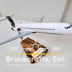 Model of McDonnell Douglas MD-82 with detailed craftsmanship.